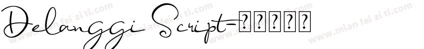Delanggi Script字体转换
